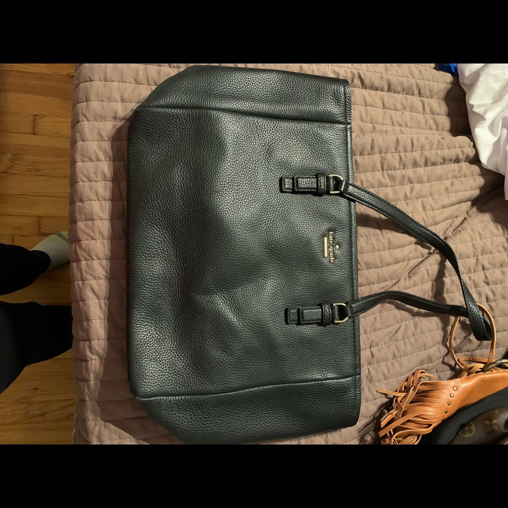 EUC Black Kate Spade Leather Handbag